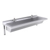 1200mm Wash Trough, Self Closing Taps