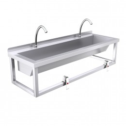 1200mm Wash Trough, Leg Pedal Operated