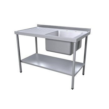 1200 x 700mm Sink (500x500mm Bowl)