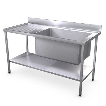 1500 x 700mm Jumbo Bowl Sink