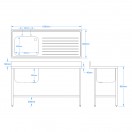 1500 x 600mm Sink 1500 x 600mm Sink