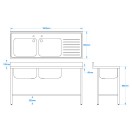 1600 x 600mm Sink 1600 x 600mm Sink