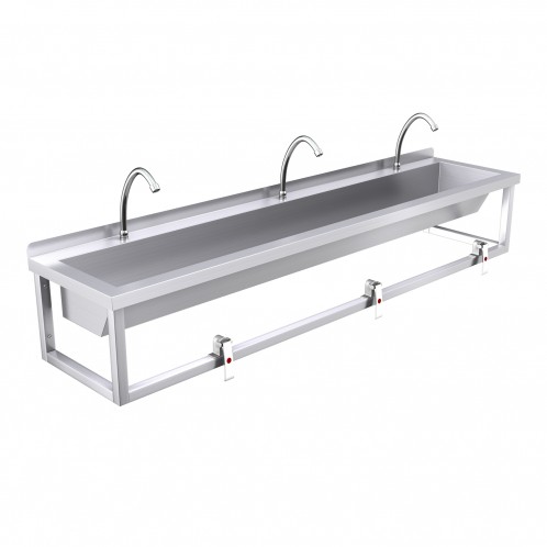1800mm Wash Trough, Leg Pedal Operated 1800mm Wash Trough, Leg Pedal Operated