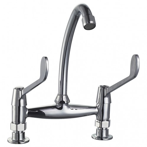Deck Mixer Tap With 6" Levers Deck Mixer Tap With 6" Levers