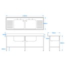 2100 x 700mm Sink 2100 x 700mm Sink