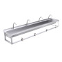 2400mm Wash Trough, Leg Pedal Operated