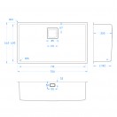 Undermount Sink Bowl 710 x 400 x 200 Undermount Sink Bowl 710 x 400 x 200