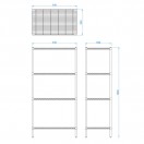 910mm Stainless Steel Wire Racking 910mm Stainless Steel Wire Racking