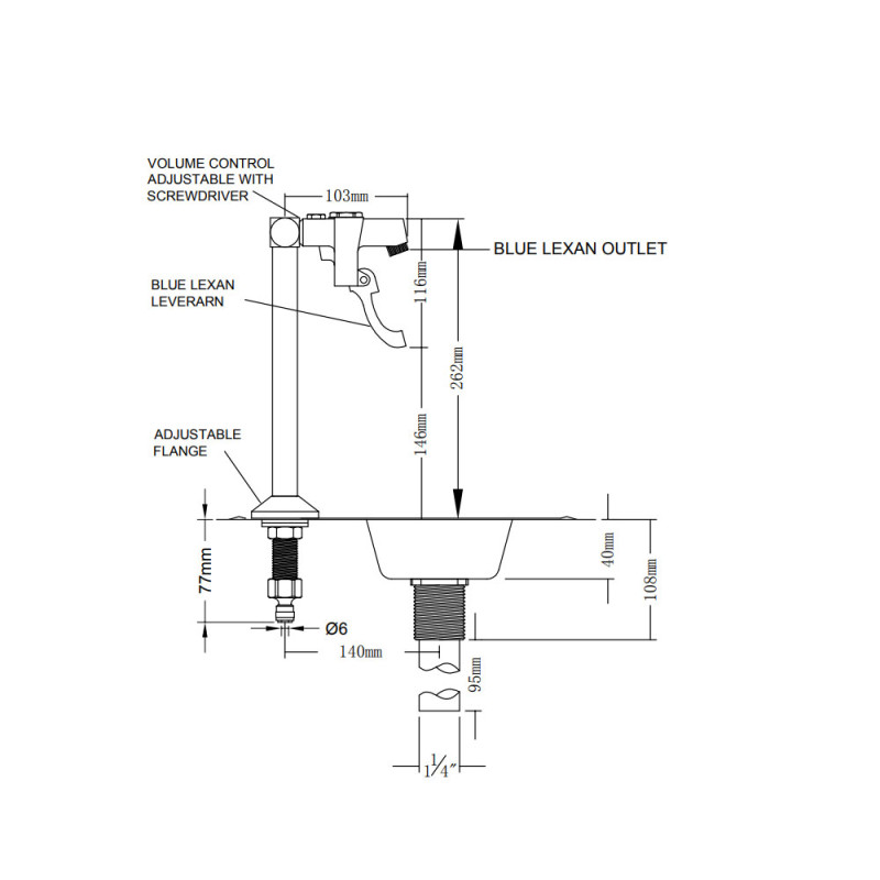 Glass Filler Tap & Drip Tray