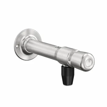 Wall Mounted Bottle Filler Push Tap - Stainless Steel