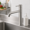 Countertop Sink Mixer - Stainless Steel