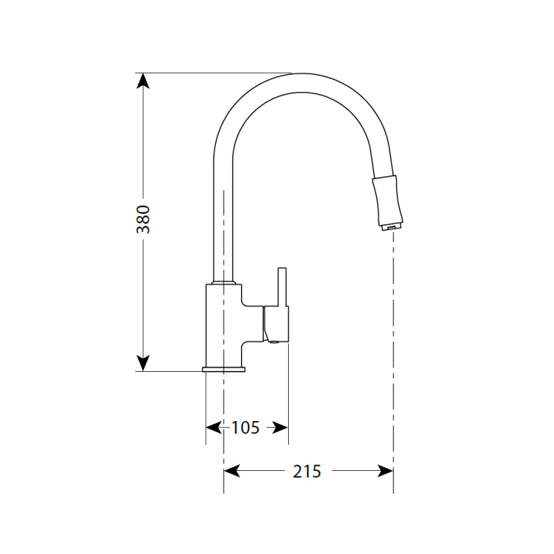 Kitchen Mixer - Pull Out Hose