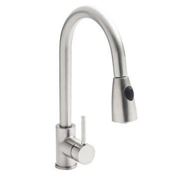 Stainless Steel Mono Tap With Pull Out Spray Head 