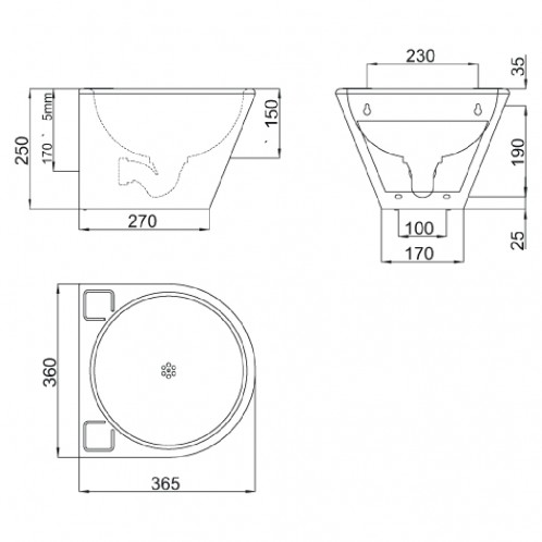 Anti Vandal Heavy Duty Hand Basin Anti Vandal Heavy Duty Hand Basin
