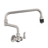 Wall Mount Hinged Pot Filler Tap - Stainless Steel
