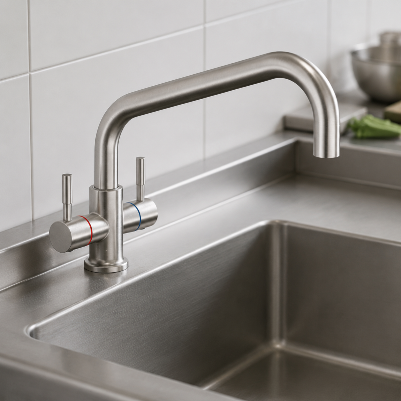 Stainless Steel Mono Mixer Tap -10” Spout
