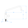 Stainless Steel Cold Only Sink Tap