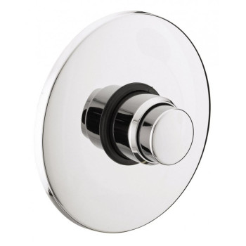 Chrome Push Valve With Wall Plate - FR8500