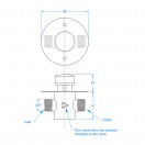 Chrome Push Valve With Wall Plate - FR8800 Chrome Push Valve With Wall Plate - FR8800