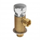 Brass Push Valve with Chrome Button - GR138B
