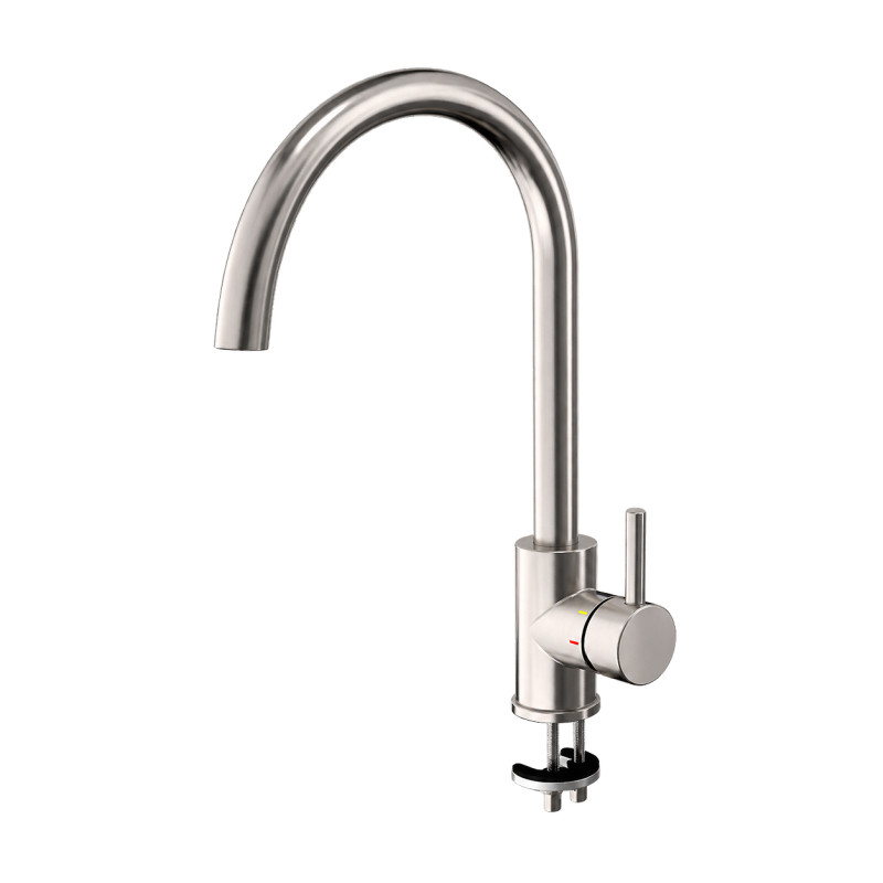 Stainless Steel Gooseneck Mixer Tap
