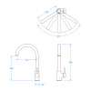 Stainless Steel Gooseneck Mixer Tap