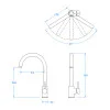 Stainless Steel Gooseneck Mixer Tap