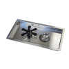 Bar Glass Rinser Fountain With Inset Tray