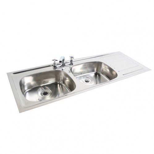 Double Bowl Inset Sink Top 1364 x 500mm Double Bowl Inset Sink Top 1364 x 500mm