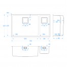 Undermount Sink Bowl Double Bowl