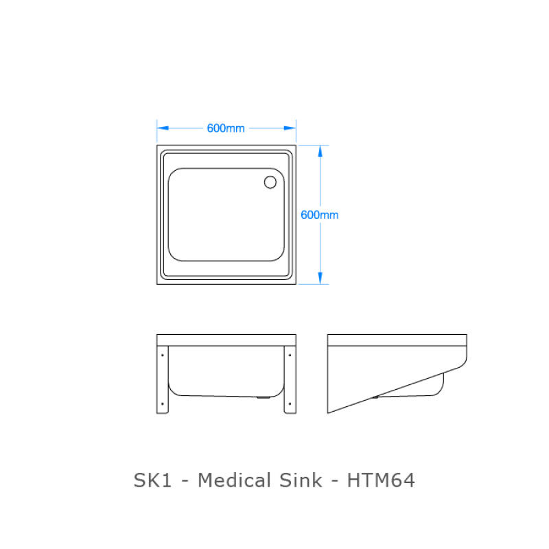 HTM64 Single Bowl Medical Sink SK1