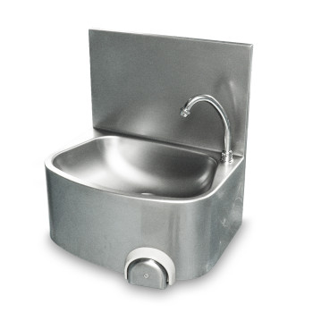 Leg Operated Stainless Steel Hand Basin - Heavy Duty