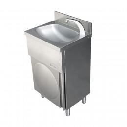 Floor Standing Sensor Operated Stainless Steel Hand Basin