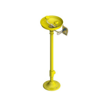Pedestal Emergency Eye Wash - High Vis, Plastic Bowl