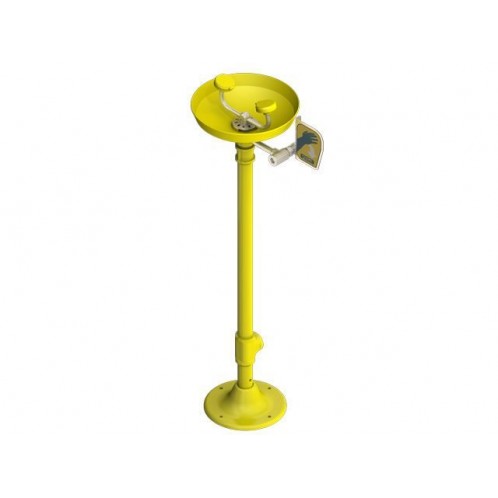Pedestal Emergency Eye Wash - High Vis, Plastic Bowl