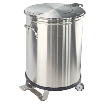 Stainless Steel 100ltr Pedal Bin