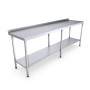 Stainless Steel Catering Prep Table - 2400 x 600mm