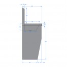 2400mm Free Standing Wash Trough, Self Closing Taps 2400mm Free Standing Wash Trough, Self Closing Taps