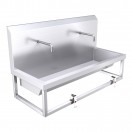1200mm High Back Wash Trough, Leg Pedal Operated 1200mm High Back Wash Trough, Leg Pedal Operated