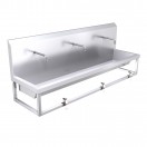 1800mm High Back Wash Trough, Leg Pedal Operated 1800mm High Back Wash Trough, Leg Pedal Operated