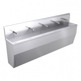 3000mm Floor Standing Wash Trough, Sensor Operated