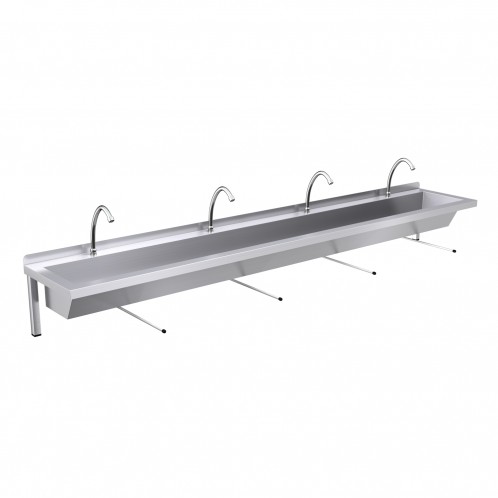 2400mm Wash Trough, Wall Rod Operated 2400mm Wash Trough, Wall Rod Operated