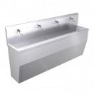 2400mm Free Standing Wash Trough, Self Closing Taps 2400mm Free Standing Wash Trough, Self Closing Taps
