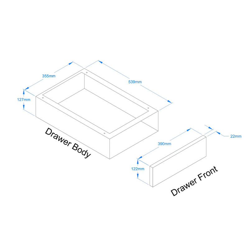 Stainless Steel Drawer - 100mm