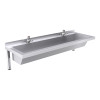 1200mm Wash Trough, Self Closing Taps