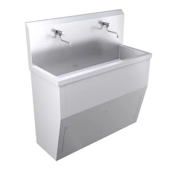 1200mm Free Standing Wash Trough, Self Closing Taps