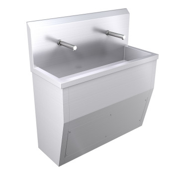 1200mm Floor Standing Wash Trough, Sensor Operated