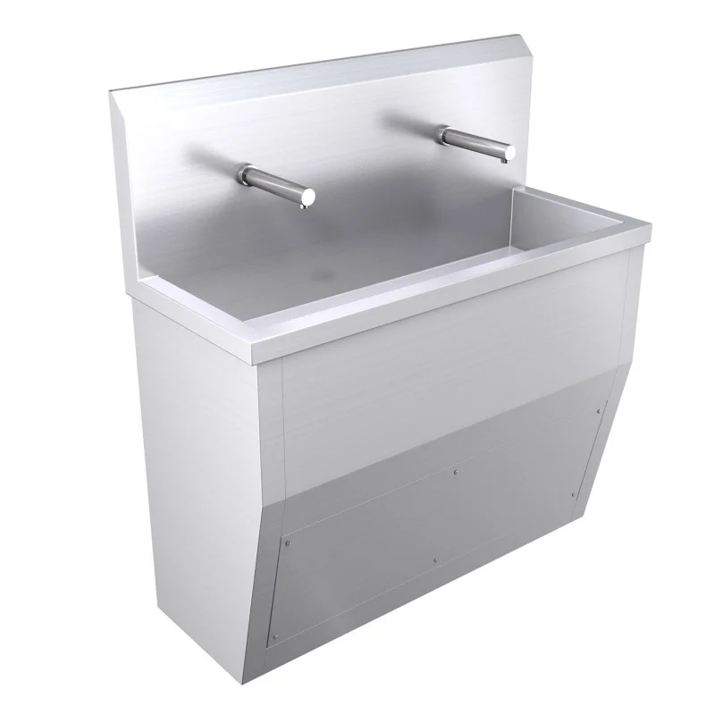 1200mm Floor Standing Wash Trough, Sensor Operated