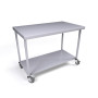 1200 x 700mm Mobile Stainless Steel Table