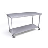 1500 x 700mm Mobile Stainless Steel Table